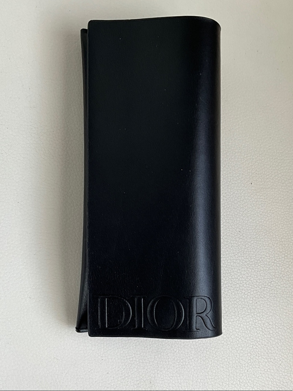 Dior Black Embossed Leather Eyewear Case - Picture 1 of 6